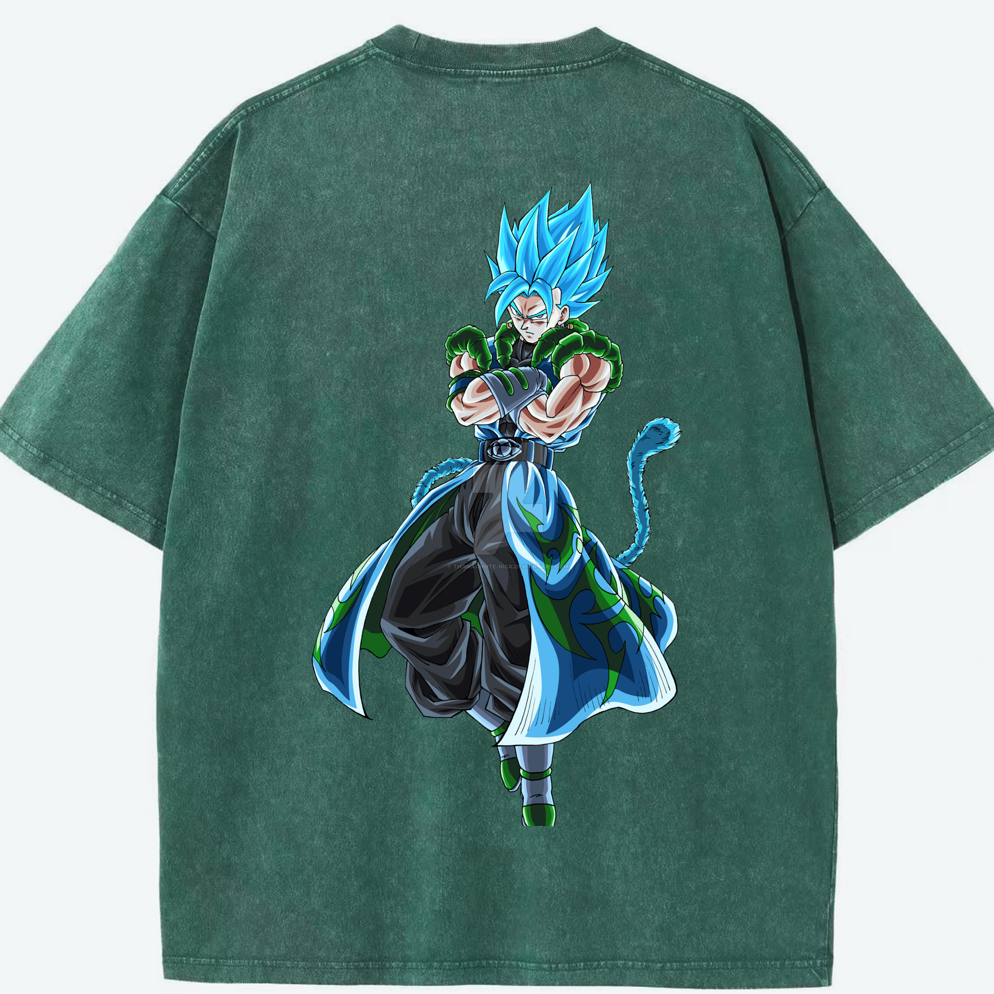 （画像用） ドラゴンボール ベジット DRAGON BALL Vegetto 綿100% ヴィンテージ風 半袖Tシャツ（背面プリント）